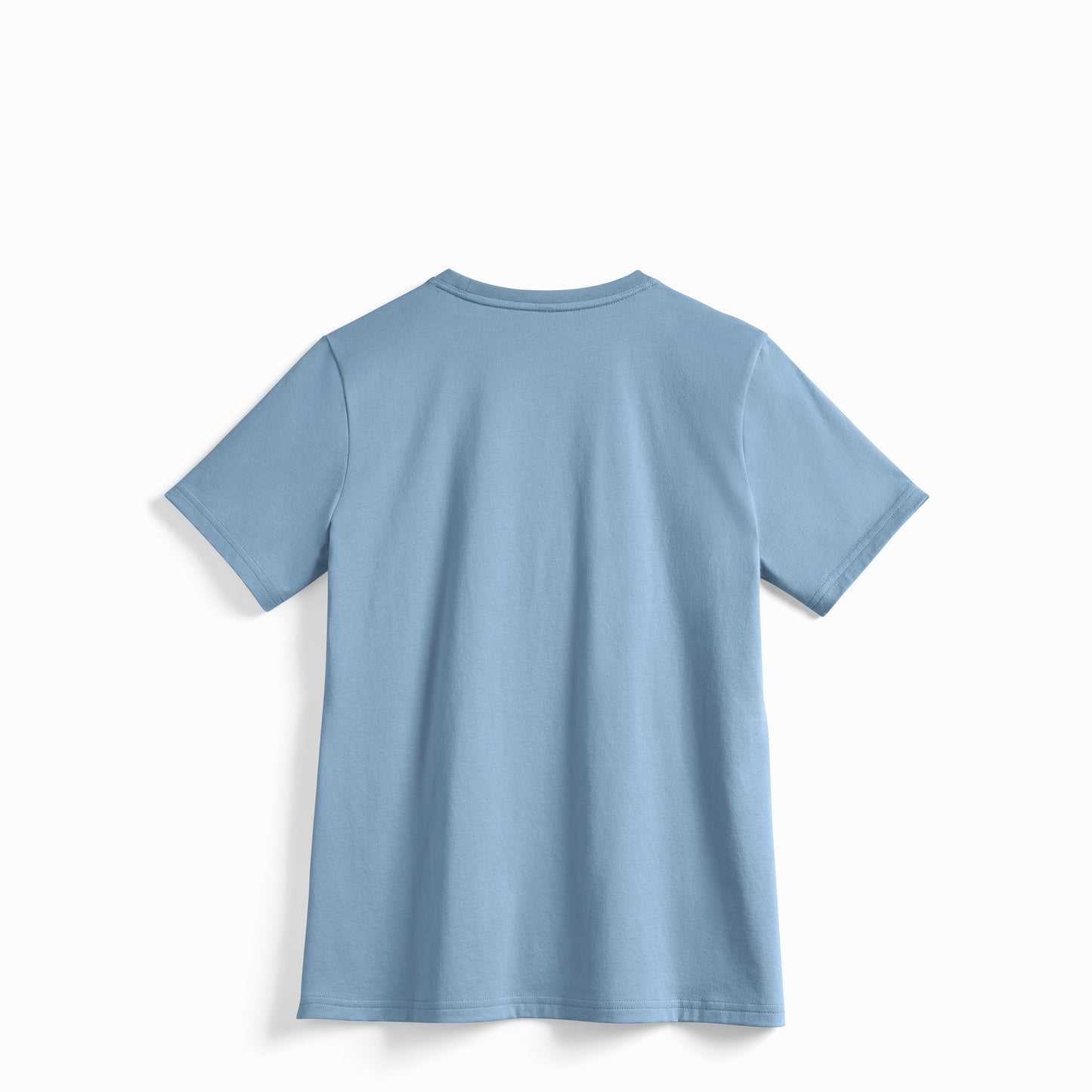 Women's Cloudy Blue American Grown Supima® 100% Cotton 6oz T-Shirt